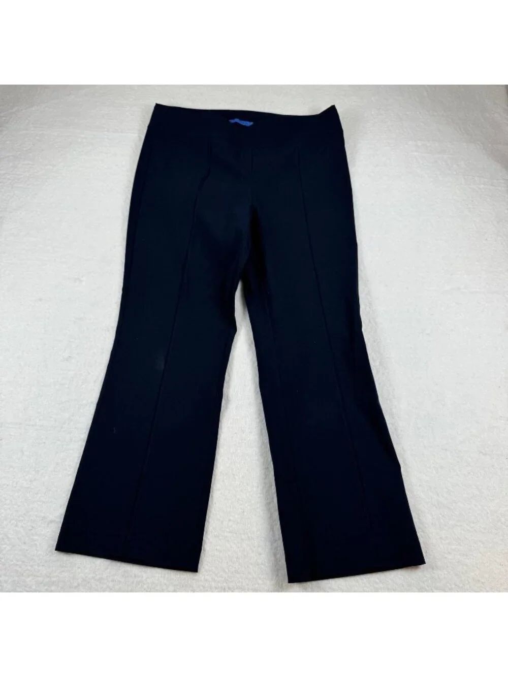 J. McLaughlin Pants Womens Size 12 Navy Ponte Pull On Stretch Crop Workwear